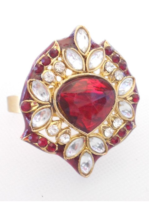 Kundan Finger Ring